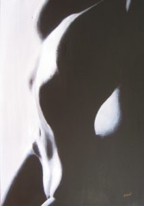 Painting of a Nude by Banx 700x1000mm MC5354