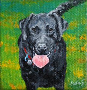 Painting of dog called Rocky - SOLD