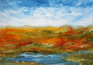 Abstract Outback landscape called Day Break by Banx 1300x900mm MC6697 SOLD