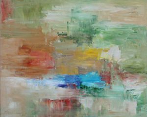Abstract Outback scene called Waterhole by Banx 750x600mm MC6676 $51.75+GST/month short-term $31.05+GST/month long-term. $1,139 to buy