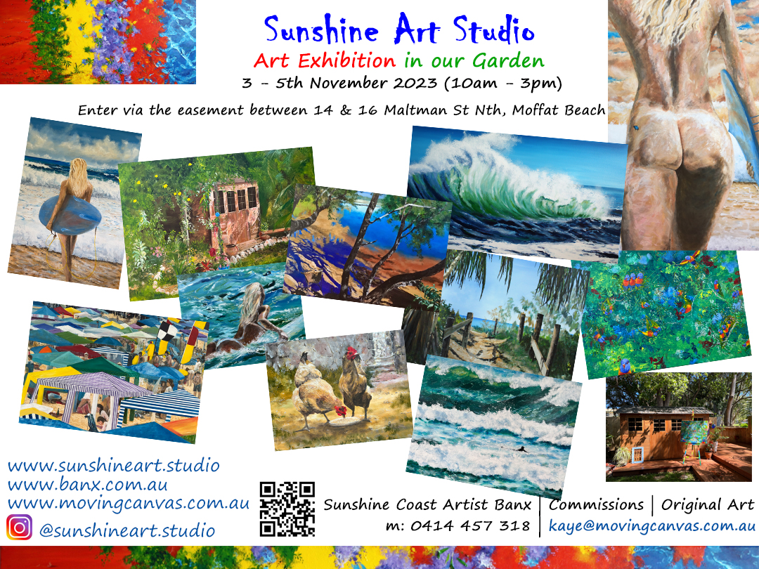 Invite to the Sunshine Garden Exhibition Nov 2023
